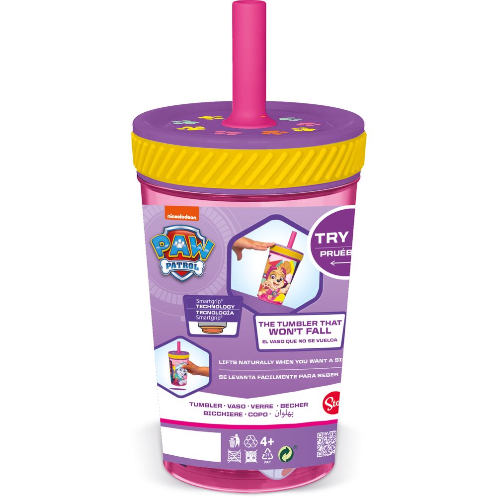 Vaso Silicona 370ml Drop Safe Paw Patrol Skye